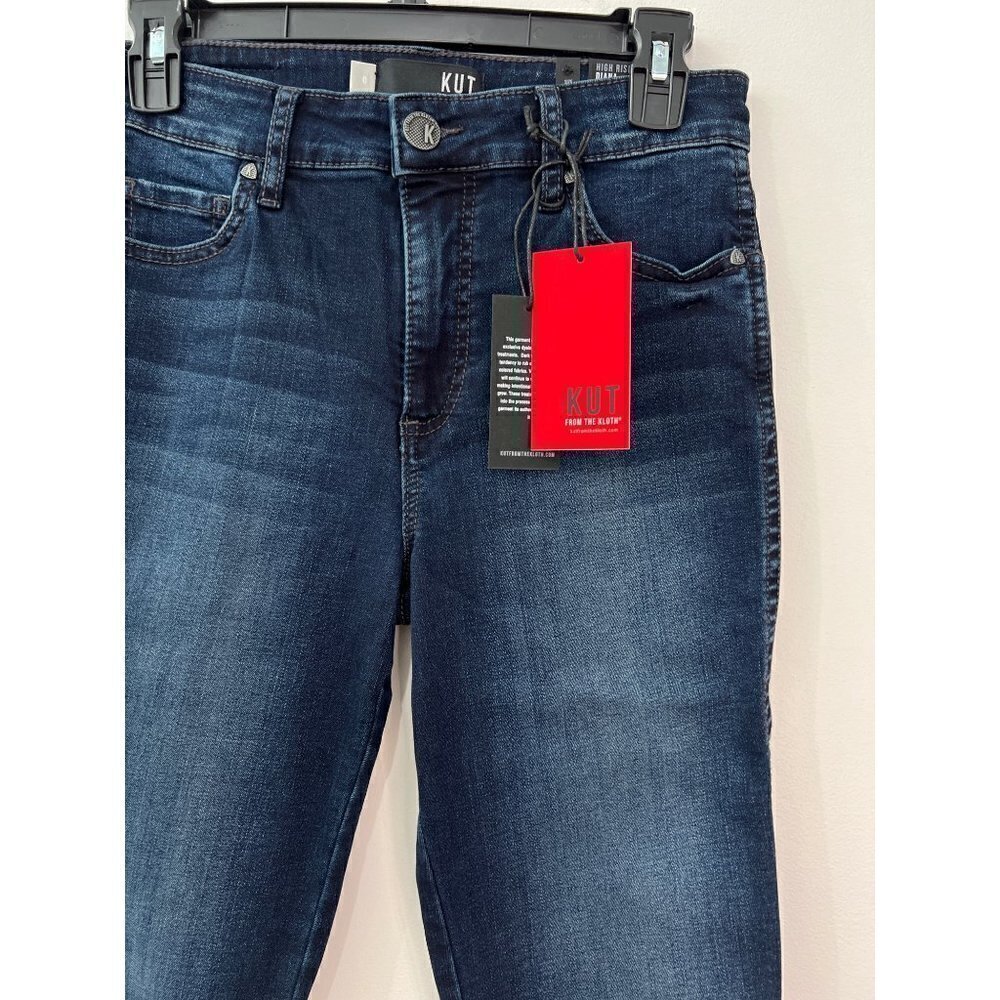 NWT KUT Size 0 Diana Fab Ab High Waist Skinny Jeans in Attitude MSRP $94 - Picture 11 of 13
